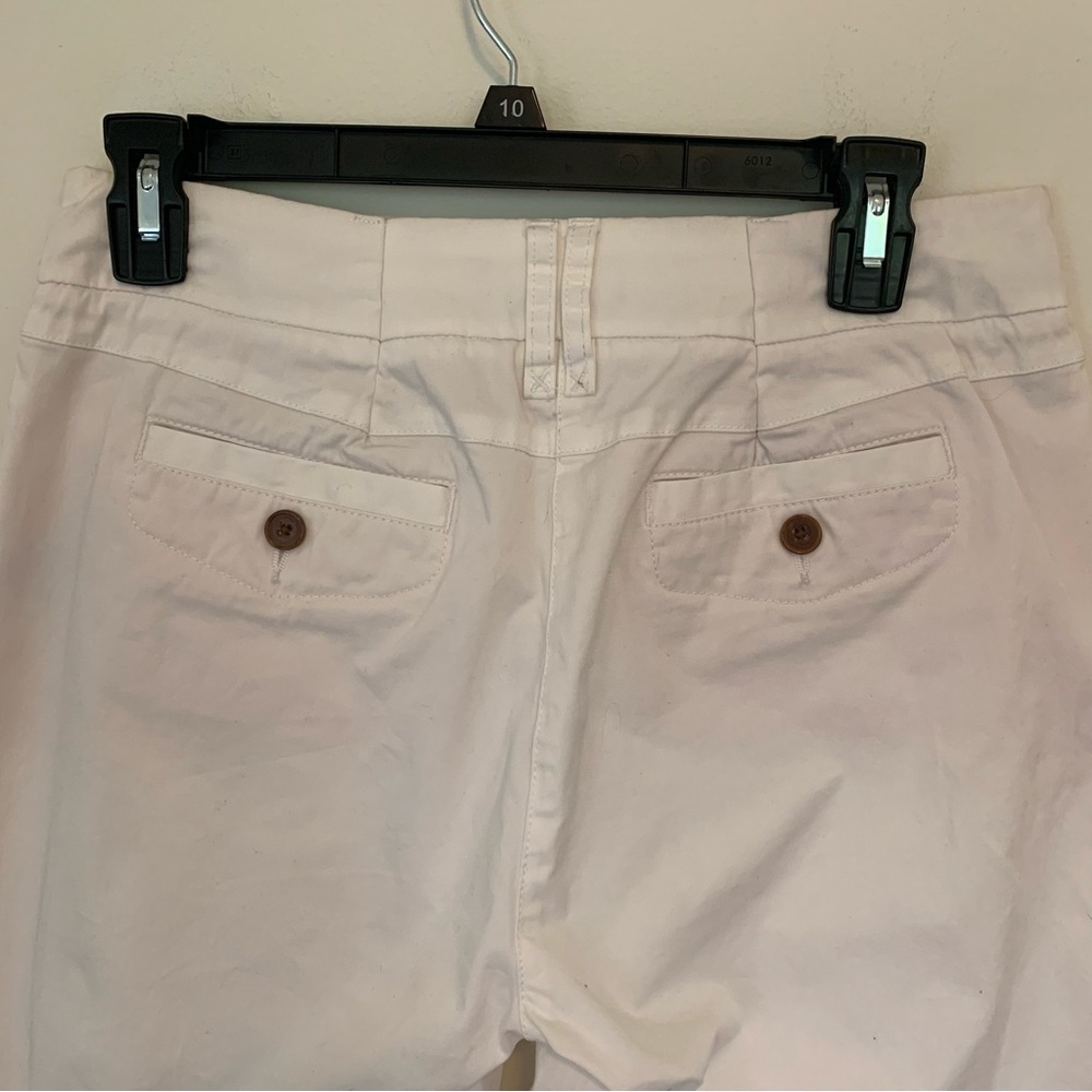 Women’s Boden White Flare Chino Style Pants Preppy Spring Work Size 12R - Picture 6 of 13
